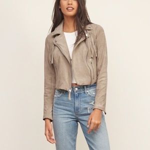 A&F fringe suede jacket